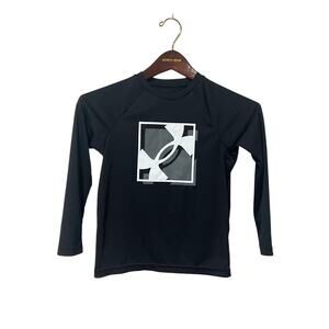 Boys Long Sleeve Black Under Armour Shirt, Size YXS, KB393